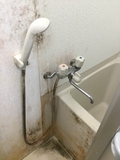 作業後の蛇口