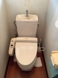 作業前のトイレ